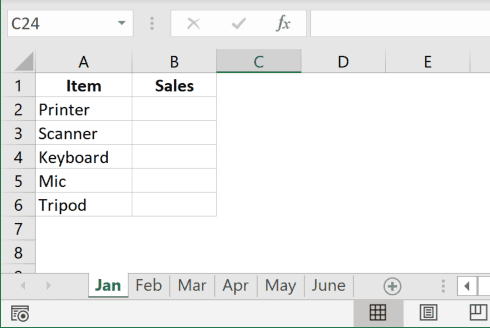 Как сгруппировать листы в Excel