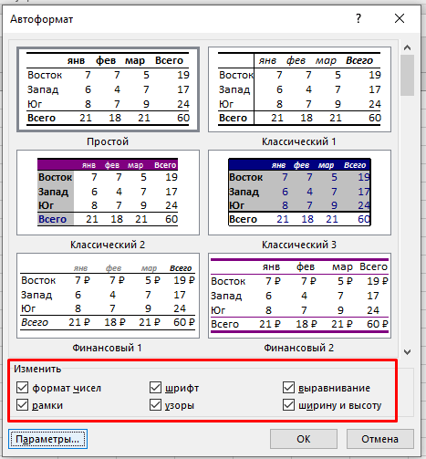 Excel AutoFormat — трюк форматирования данных одним щелчком мыши