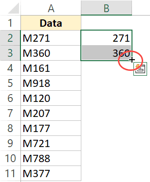 Как быстро удалить первый символ из всех ячеек в Excel
