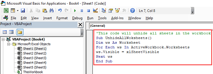 Как скрыть лист в Excel