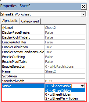 Как скрыть лист в Excel