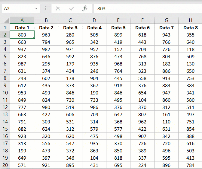 Как выделить несмежные ячейки в Excel