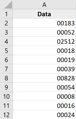 Как удалить нули в начале чисел Excel