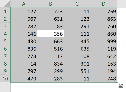 Несколько способов быстрого выделения ячеек в Excel